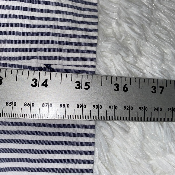 Cotton Seersucker Nautical Dress Cotton lined with embroidered anchors - Picture 5 of 7